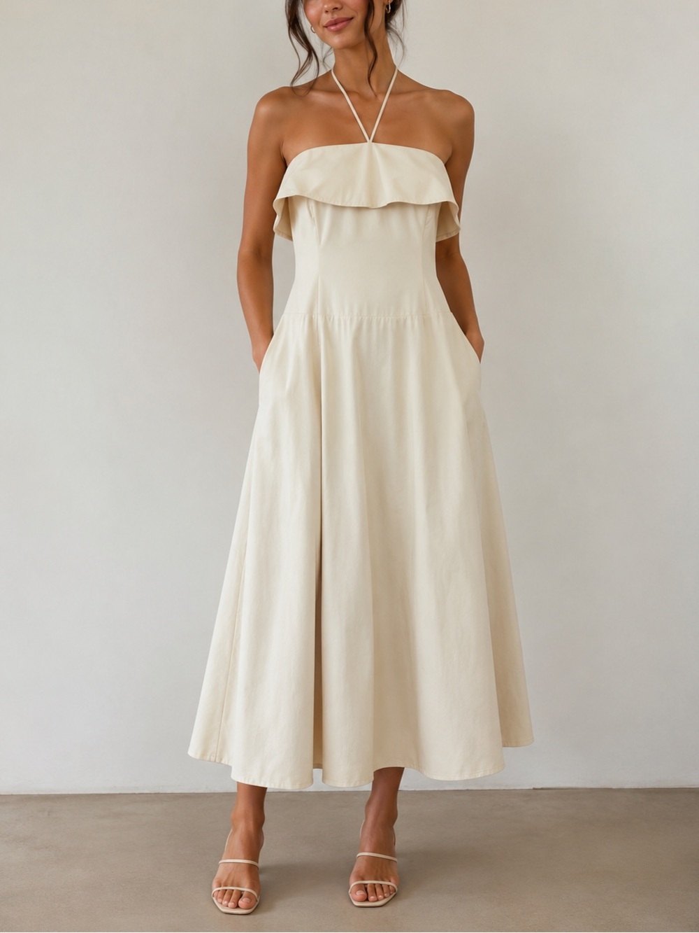 Du Paradis Clover Halter Dress